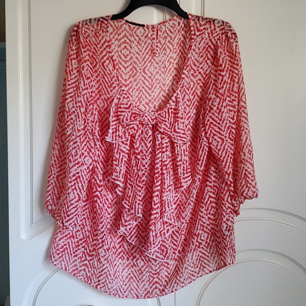 Patterned Fall blouse